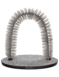 TRIXIE Massage- und Fellpflegebogen grau 36 x 33 cm
