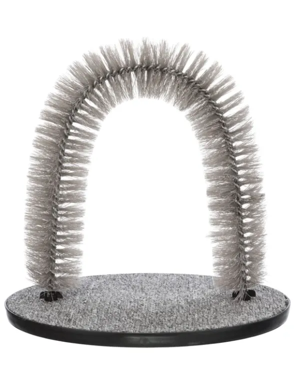 TRIXIE Massage- und Fellpflegebogen grau 36 x 33 cm