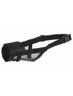 TRIXIE Maulkorb mit Netzeinsatz schwarz Ø 15-20 cm