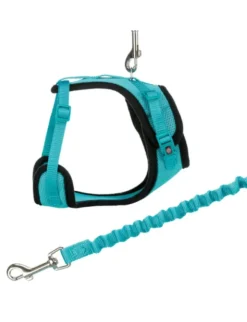 TRIXIE Mesh Y-Geschirr Katze mit elastischer Leine 39-60/1,0 cm