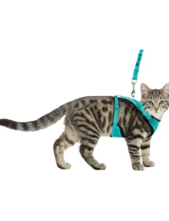 TRIXIE Mesh Y-Geschirr Katze mit elastischer Leine 39-60/1,0 cm