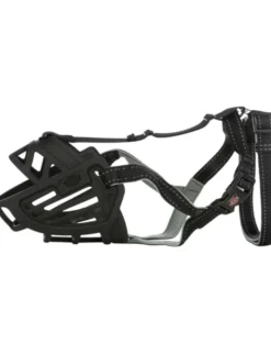 TRIXIE Muzzle Flex Maulkorb Gummi schwarz Ø 27 cm