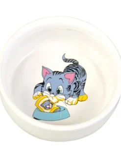 TRIXIE Napf Comic-Katze 0,3l weiß 300 ml