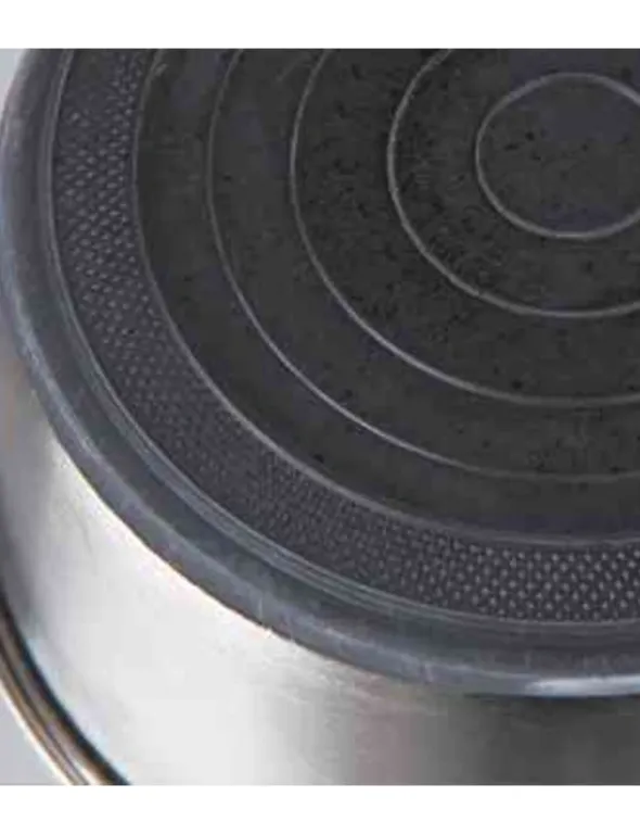 TRIXIE Napf Edelstahl/Gummi silber 0,5 l