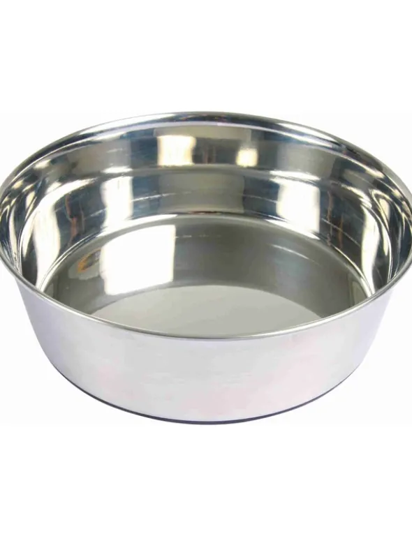 TRIXIE Napf Edelstahl/Gummi silber 0,5 l