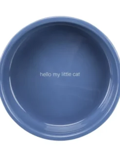 TRIXIE Napf flach Hello my little cat blau 300 ml