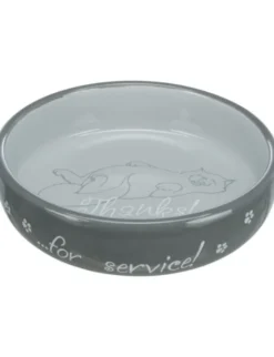 TRIXIE Napf flach Thanks for Service 300 ml