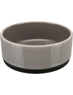 TRIXIE Napf Keramik/Gummi grau 0,75 l