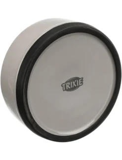 TRIXIE Napf Keramik/Gummi grau 0,75 l