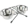TRIXIE Napf-Set Edelstahl/Metall 2 x 0,2 l