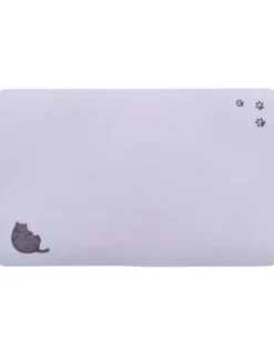 TRIXIE Napfunterlage dicke Katze lila 44x28 cm
