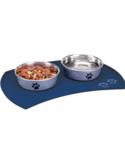 TRIXIE Napfunterlage Silikon blau 48 x 27 cm