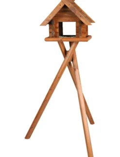 TRIXIE natura Block-Futterhaus mit Ständer braun