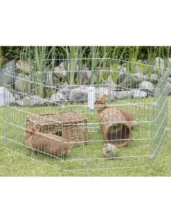 TRIXIE natura Freilaufgehege verzinkt silber