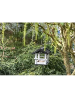 TRIXIE natura Futterhaus Aufhängen schwarz, weiß