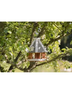 TRIXIE natura Futterhaus zum Aufhängen braun, weiß