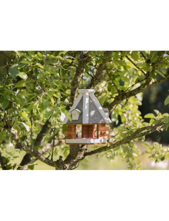 TRIXIE natura Futterhaus zum Aufhängen braun, weiß