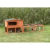 TRIXIE natura Kleintierstall + Freilaufgehege spitz braun