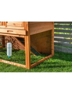 TRIXIE natura Kleintierstall + Freilaufgehege spitz braun