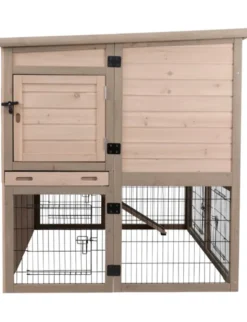 TRIXIE natura Kleintierstall XL mit Wärmedämmung grau