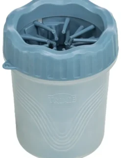 TRIXIE Pfotenreiniger blau, dunkelgrau S-M