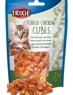 TRIXIE PREMIO Cheese Chicken Cubes Mit Hühnchen & Käse 42g