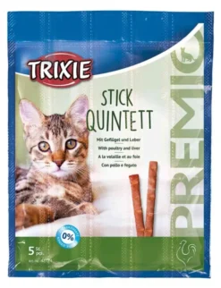 TRIXIE PREMIO Sticks Quintett Mit Geflügel & Leber 26g