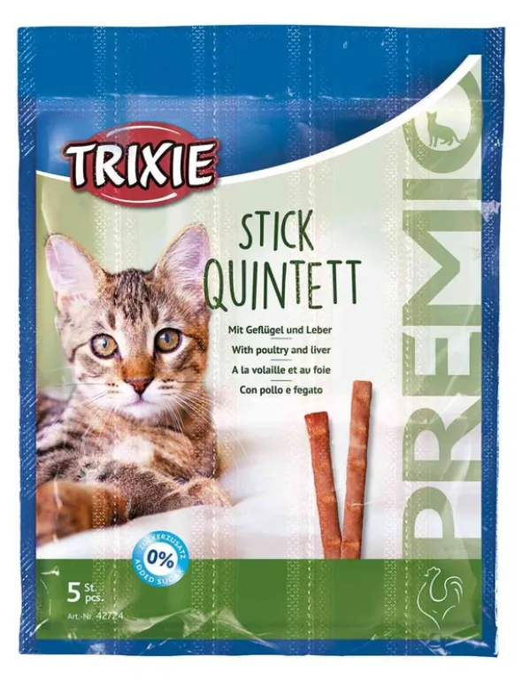 TRIXIE PREMIO Sticks Quintett Mit Geflügel & Leber 26g