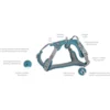 TRIXIE Premium Active Geschirr petrol XS-S