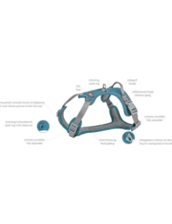 TRIXIE Premium Active Geschirr petrol XS-S