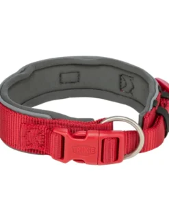 TRIXIE Premium Halsband extra breit graphit, rot XS-S