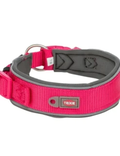TRIXIE Premium Halsband extra breit fuchsia, graphit XS-S