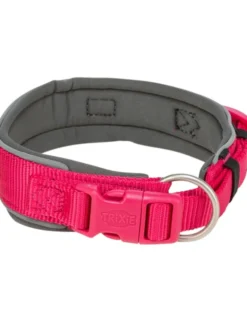 TRIXIE Premium Halsband extra breit fuchsia, graphit XS-S