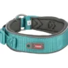 TRIXIE Premium Halsband extra breit aqua, graphit XS-S