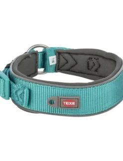 TRIXIE Premium Halsband extra breit aqua, graphit XS-S