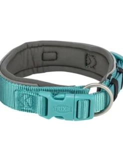 TRIXIE Premium Halsband extra breit aqua, graphit XS-S