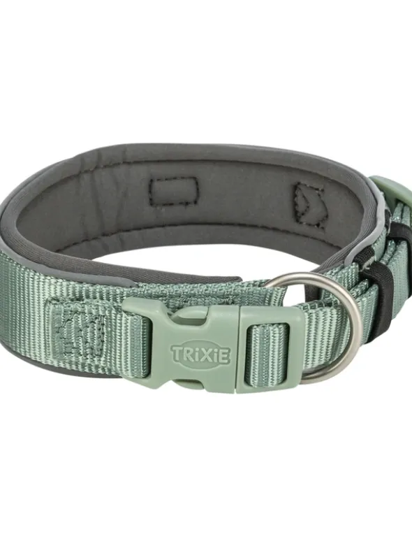 TRIXIE Premium Halsband extra breit graphit, salbei XS-S