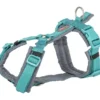 TRIXIE Premium Trekking Geschirr aqua, graphit 36-44 cm