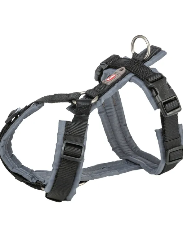 TRIXIE Premium Trekking Geschirr graphit, schwarz 36-44 cm