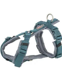 TRIXIE Premium Trekking Geschirr graphit, petrol 32-38 cm