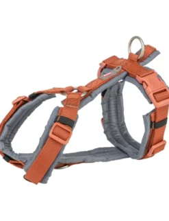 TRIXIE Premium Trekking Geschirr graphit, rostbraun 36-44 cm