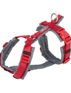 TRIXIE Premium Trekking Geschirr graphit, rot 36-44 cm