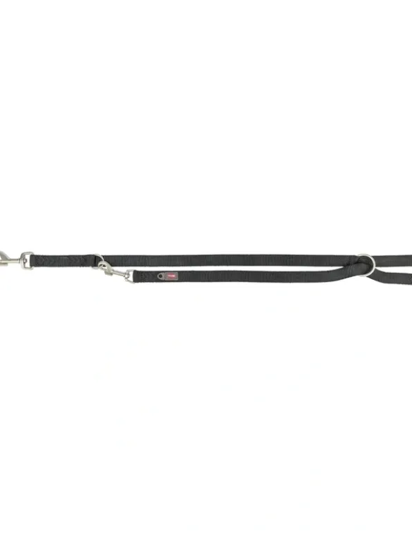 TRIXIE Premium V-Leine doppellagig schwarz 2 m/10 mm
