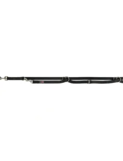 TRIXIE Premium V-Leine extra lang schwarz 3 m/15 mm