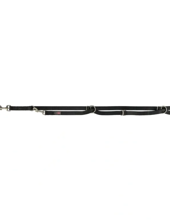 TRIXIE Premium V-Leine extra lang schwarz 3 m/15 mm