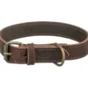 TRIXIE Rustic Fettleder-Halsband dunkelbraun XS-S