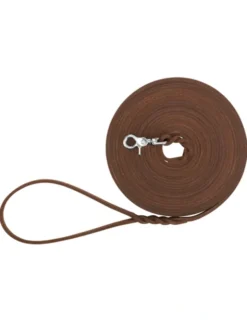 TRIXIE Rustic Fettleder-Schleppleine dunkelbraun 10 m/8 mm