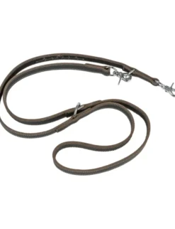 TRIXIE Rustic Fettleder-VL Heartbeat schwarz 2 m/25 mm