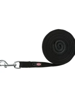 TRIXIE Schleppleine Baumwolle schwarz 5 m / 20 mm