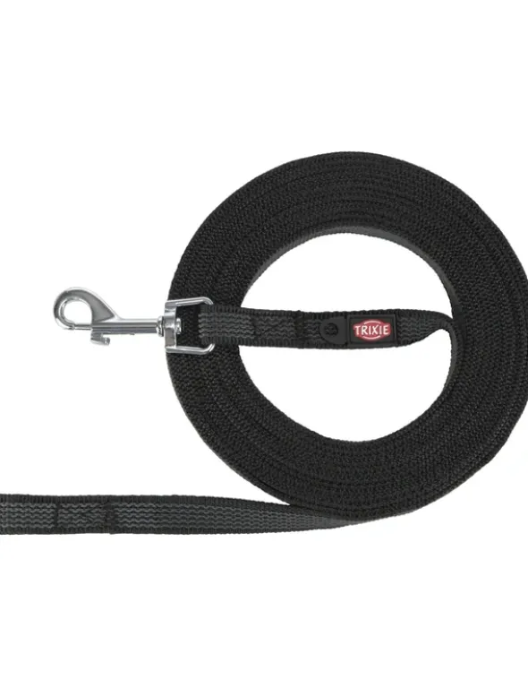 TRIXIE Schleppleine gummiert schwarz 5 m/15 mm